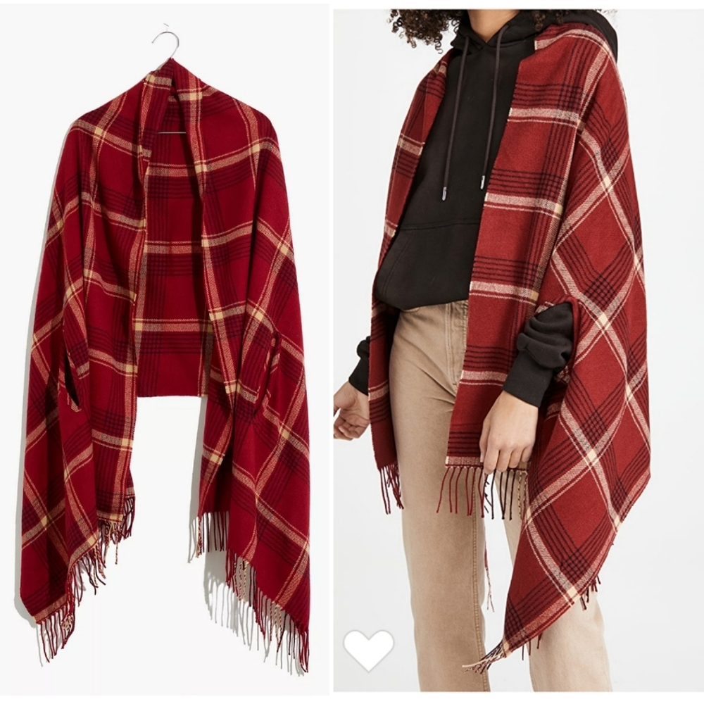 Madewell Buffalo Check Cape Scarf